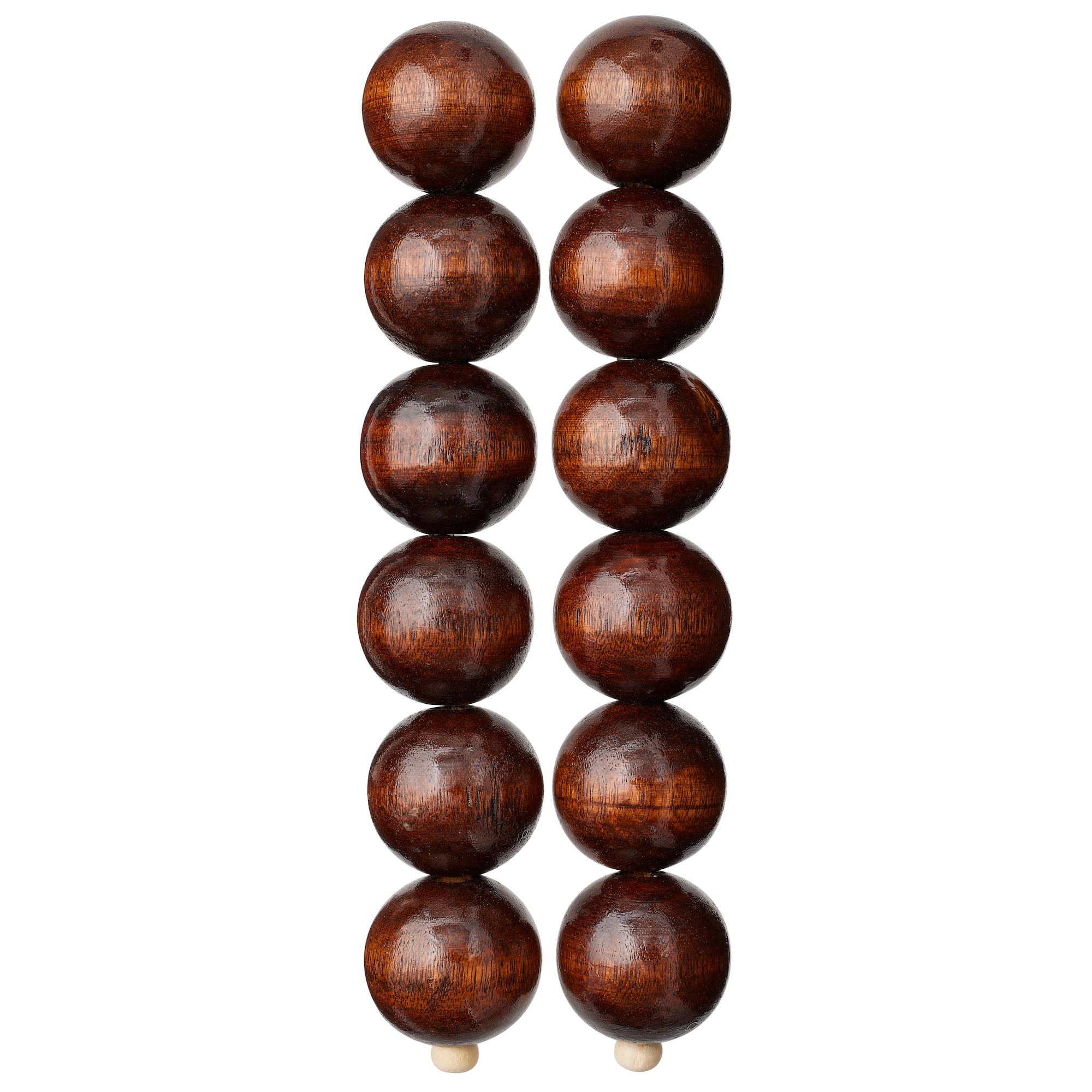 9 Pack: Brown Natural Wood Round Beads, 25mm by Bead Landing™